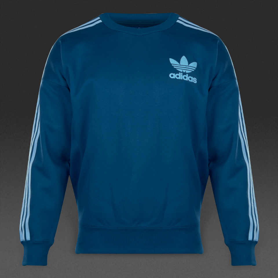 Adidas Originals Fashion Crew Adicolor Shadow Blue / Clear Blue for Men